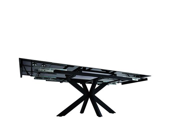 Стол керамический VENECJA Italy grey 160-240*90, каркас черный, изображение 9 | Интернет магазин мебели и декора LifeDekor