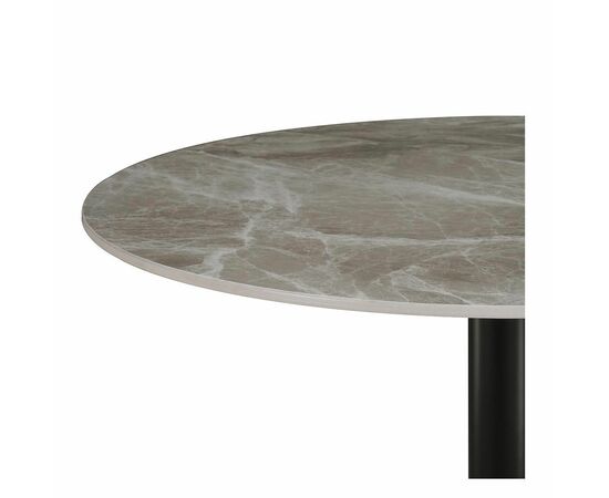 Стол керамический ARIEL-2K SQT-2K антрацит D90, каркас черный, изображение 3 | Интернет магазин мебели и декора LifeDekor