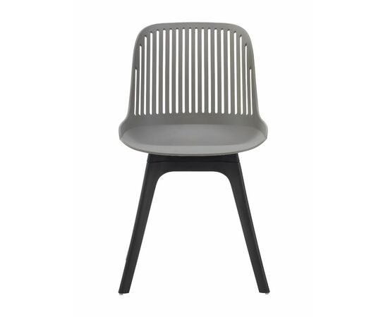 Стул пластиковый GRACE серый / ноги черные, изображение 6 | Интернет магазин мебели и декора LifeDekor