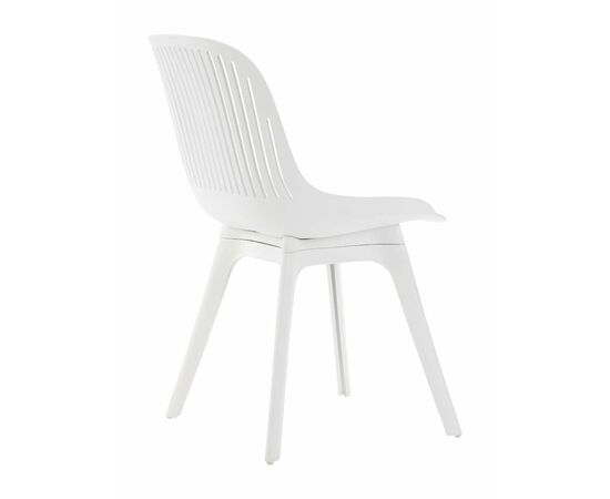Стул пластиковый GRACE белый / ноги белые, изображение 3 | Интернет магазин мебели и декора LifeDekor