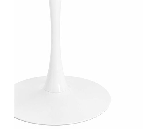 Стол TULIP D90 белый, каркас белый, изображение 5 | Интернет магазин мебели и декора LifeDekor