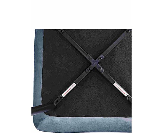 Стул CHILE велюр серо-голубой, каркас черный, изображение 6 | Интернет магазин мебели и декора LifeDekor