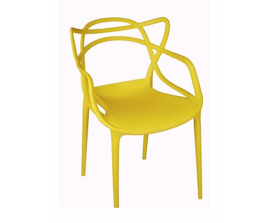 Стул пластиковый MASTERS желтый, изображение 2 | Интернет магазин мебели и декора LifeDekor