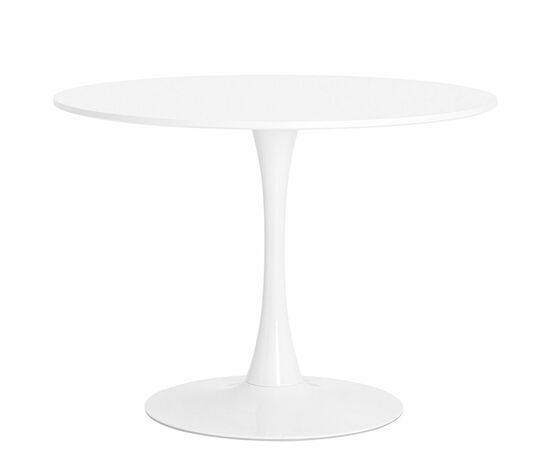 Стол TULIP D80 белый, каркас белый, изображение 2 | Интернет магазин мебели и декора LifeDekor