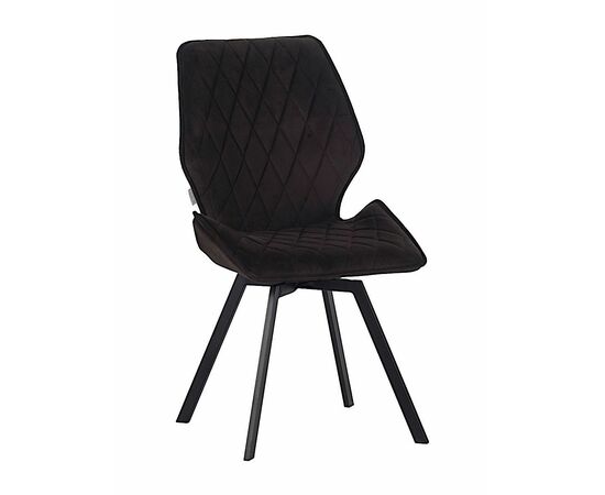 Стул OSTIN 360 велюр графит, каркас квадрат черный | Интернет магазин мебели и декора LifeDekor