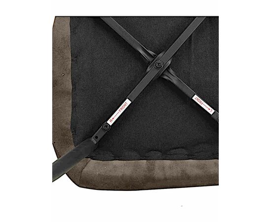 Стул SALLY велюр антрацит, каркас черный, изображение 8 | Интернет магазин мебели и декора LifeDekor