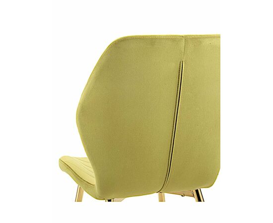Стул ABEL велюр оливковый, каркас золото, изображение 4 | Интернет магазин мебели и декора LifeDekor