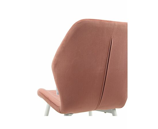 Стул ABEL велюр пыльно-розовый, каркас белый, изображение 7 | Интернет магазин мебели и декора LifeDekor