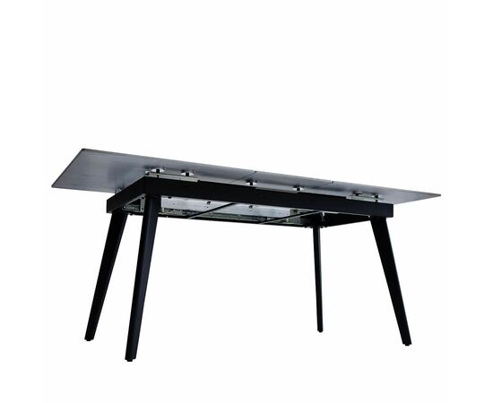 Стол керамический SEVILLE Italy grey 140-180*80*76, каркас черный, изображение 6 | Интернет магазин мебели и декора LifeDekor