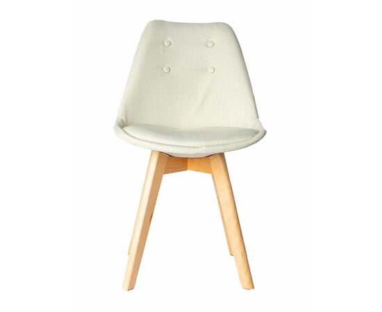 Стул FRANKFURT рогожка серо-бежевый, изображение 2 | Интернет магазин мебели и декора LifeDekor