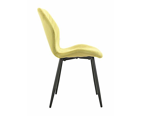 Стул ABEL велюр оливковый, каркас черный, изображение 4 | Интернет магазин мебели и декора LifeDekor