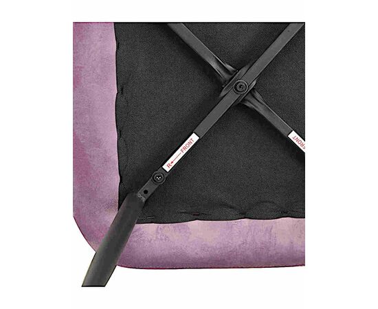 Стул BATT велюр сиреневый, каркас черный, изображение 8 | Интернет магазин мебели и декора LifeDekor