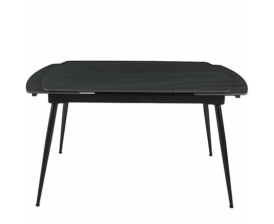 Стол керамический TEXAS  ANTRACITE MATT 120, каркас черный, изображение 4 | Интернет магазин мебели и декора LifeDekor