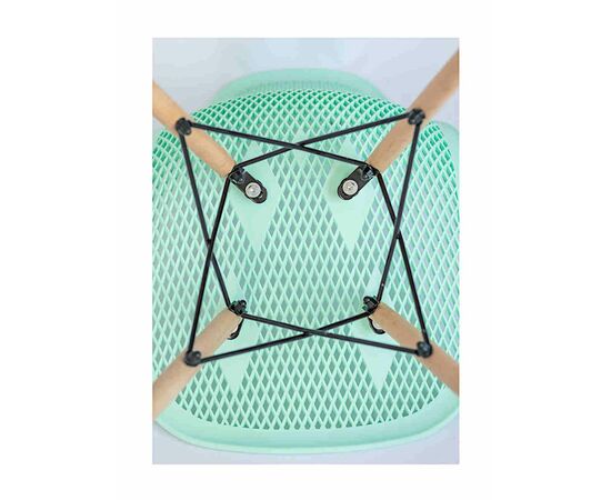 Стул пластиковый Eames DSW GRID мятный, изображение 5 | Интернет магазин мебели и декора LifeDekor