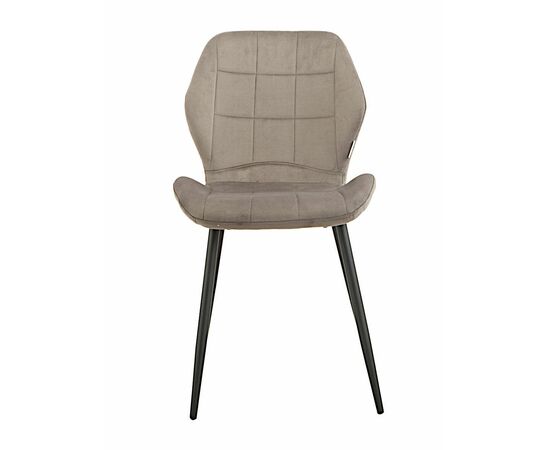 Стул SALLY велюр антрацит, каркас черный, изображение 3 | Интернет магазин мебели и декора LifeDekor