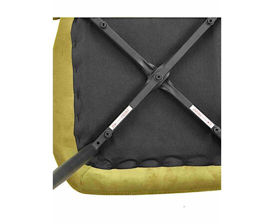 Стул ABEL велюр оливковый, каркас черный, изображение 8 | Интернет магазин мебели и декора LifeDekor