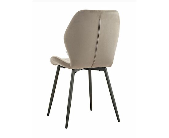 Стул MOLLY велюр антрацит, каркас черный, изображение 5 | Интернет магазин мебели и декора LifeDekor