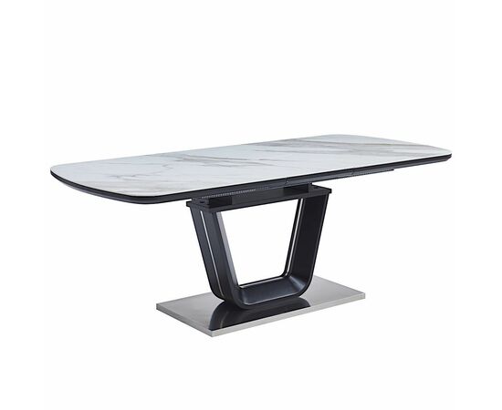 Стол керамический ATHENA 160-200/90*76, каркас черный, изображение 5 | Интернет магазин мебели и декора LifeDekor