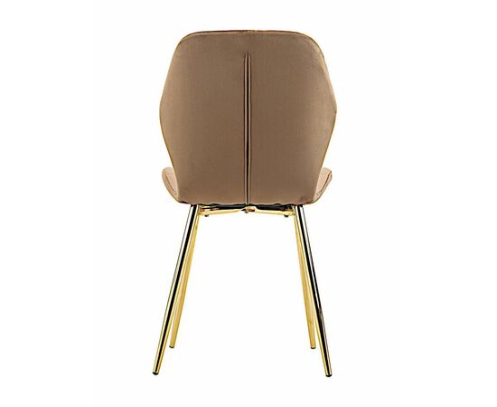 Стул LOLA велюр капучино, каркас золото, изображение 7 | Интернет магазин мебели и декора LifeDekor