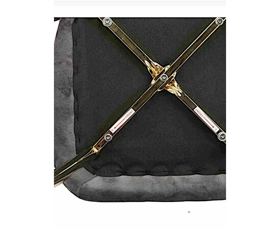 Стул ABEL велюр темно-серый, каркас золото, изображение 8 | Интернет магазин мебели и декора LifeDekor