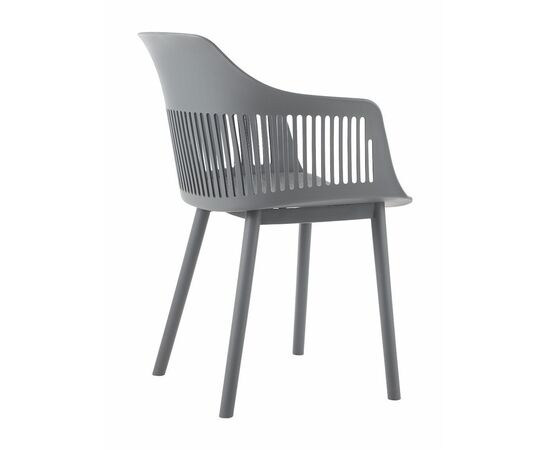 Стул пластиковый BETTY c подушкой серый, изображение 3 | Интернет магазин мебели и декора LifeDekor
