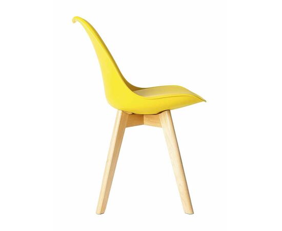 Стул FRANKFURT экокожа желтый, изображение 3 | Интернет магазин мебели и декора LifeDekor