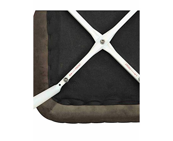 Стул MOLLY велюр антрацит, каркас белый, изображение 8 | Интернет магазин мебели и декора LifeDekor