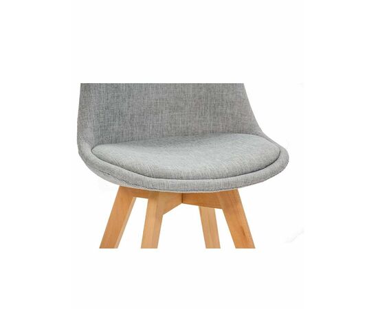 Стул FRANKFURT V велюр серый, изображение 2 | Интернет магазин мебели и декора LifeDekor