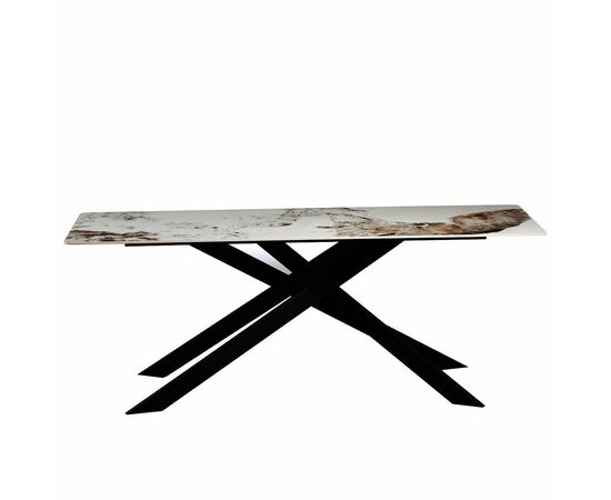 Стол керамический MERLIN Pandora 2 200*80*76, каркас черный, изображение 3 | Интернет магазин мебели и декора LifeDekor