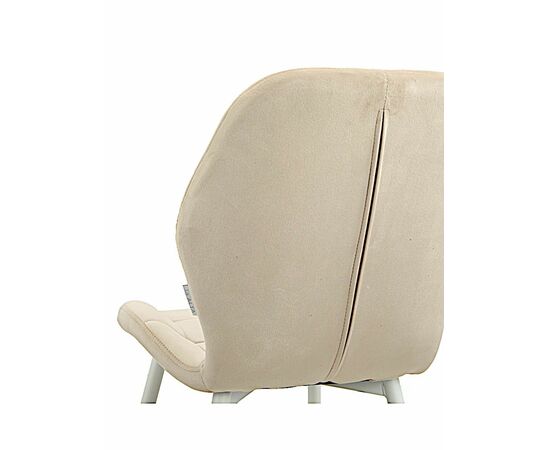 Стул LOLA велюр бежевый, каркас белый, изображение 6 | Интернет магазин мебели и декора LifeDekor