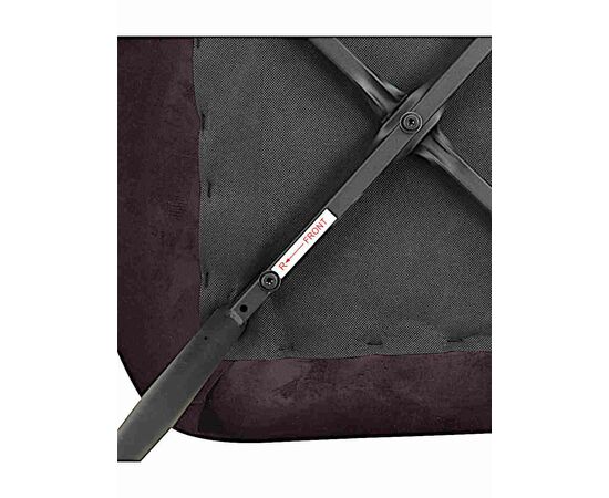 Стул LOLA велюр баклажан, каркас черный, изображение 8 | Интернет магазин мебели и декора LifeDekor