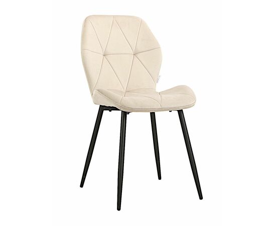 Стул BATT велюр какао, каркас черный | Интернет магазин мебели и декора LifeDekor