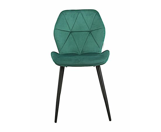 Стул BATT велюр изумруд, каркас черный, изображение 6 | Интернет магазин мебели и декора LifeDekor