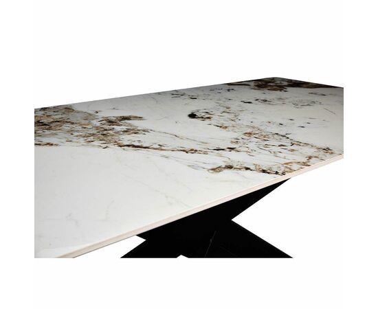 Стол керамический MERLIN Pandora 2 200*80*76, каркас черный, изображение 5 | Интернет магазин мебели и декора LifeDekor