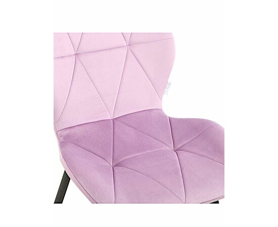 Стул BATT велюр сиреневый, каркас черный, изображение 2 | Интернет магазин мебели и декора LifeDekor