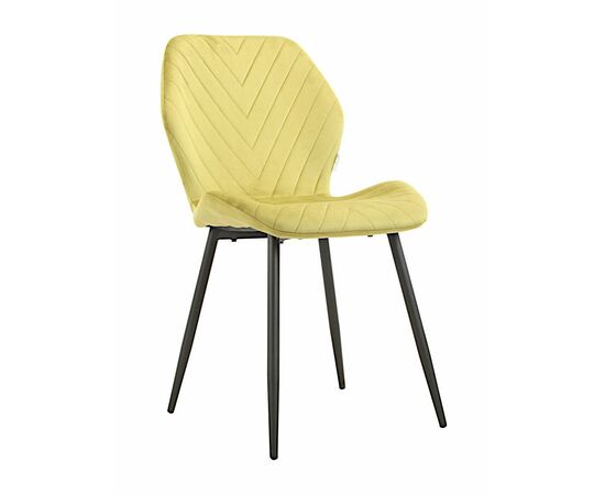 Стул ABEL велюр оливковый, каркас черный | Интернет магазин мебели и декора LifeDekor