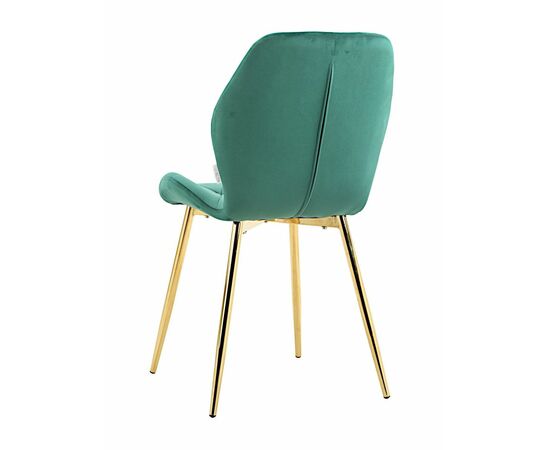 Стул BATT велюр изумруд, каркас золото, изображение 4 | Интернет магазин мебели и декора LifeDekor