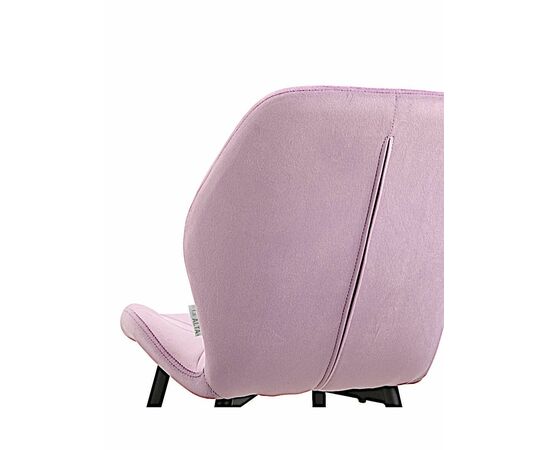 Стул BATT велюр сиреневый, каркас черный, изображение 6 | Интернет магазин мебели и декора LifeDekor