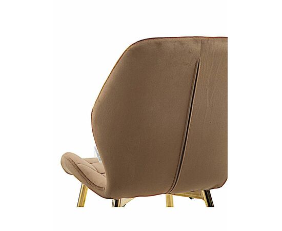 Стул LOLA велюр капучино, каркас золото, изображение 6 | Интернет магазин мебели и декора LifeDekor