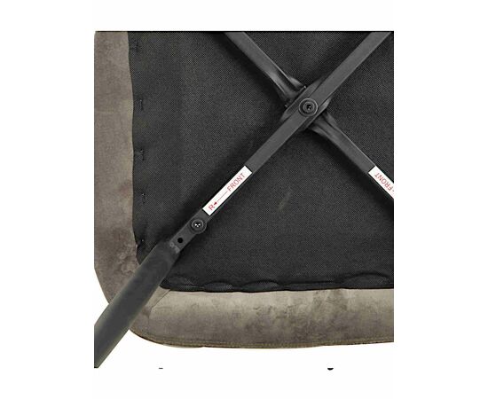 Стул MOLLY велюр серый, каркас черный, изображение 8 | Интернет магазин мебели и декора LifeDekor