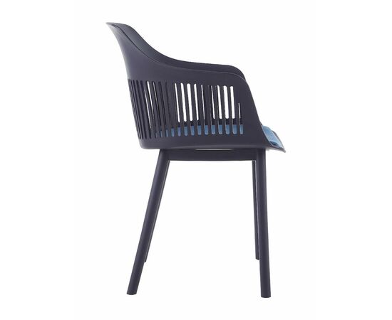 Стул пластиковый BETTY c подушкой синий, изображение 4 | Интернет магазин мебели и декора LifeDekor