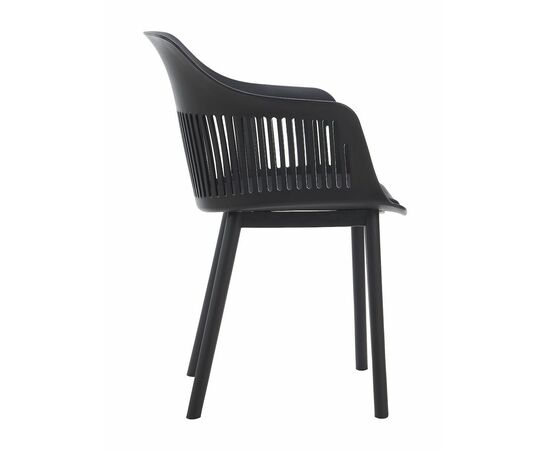 Стул пластиковый BETTY c подушкой черный, изображение 4 | Интернет магазин мебели и декора LifeDekor