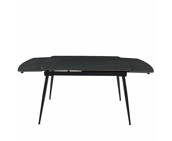 Стол керамический TEXAS  ANTRACITE MATT 120, каркас черный, изображение 6 | Интернет магазин мебели и декора LifeDekor