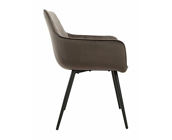 Стул BEATRICE велюр антрацит, каркас черный, изображение 4 | Интернет магазин мебели и декора LifeDekor