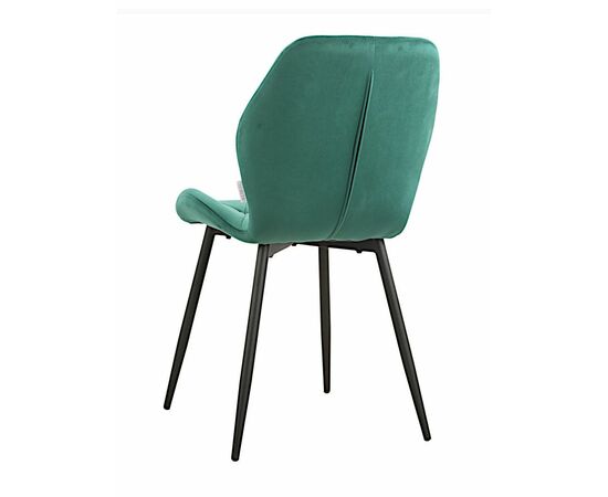 Стул BATT велюр изумруд, каркас черный, изображение 4 | Интернет магазин мебели и декора LifeDekor