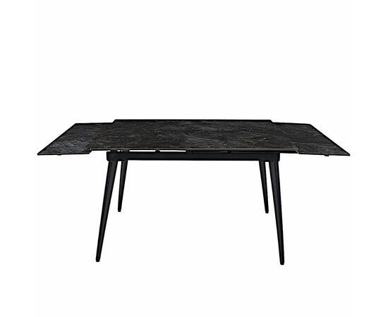 Стол керамический DENVER  UMBER GLOSS 120, каркас черный, изображение 4 | Интернет магазин мебели и декора LifeDekor