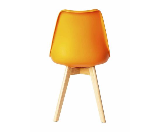 Стул FRANKFURT экокожа оранжевый, изображение 4 | Интернет магазин мебели и декора LifeDekor