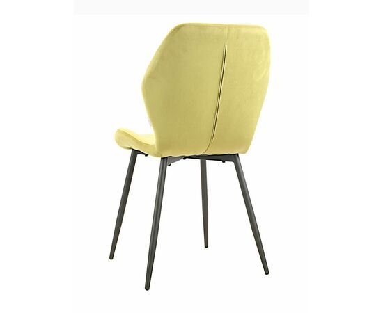 Стул ABEL велюр оливковый, каркас черный, изображение 5 | Интернет магазин мебели и декора LifeDekor