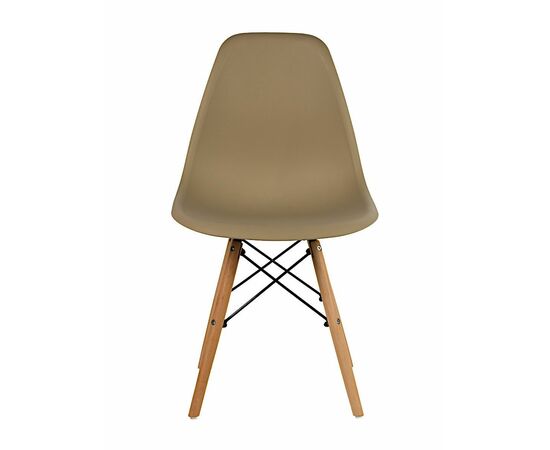 Стул пластиковый Eames DSW кофе с молоком, изображение 2 | Интернет магазин мебели и декора LifeDekor