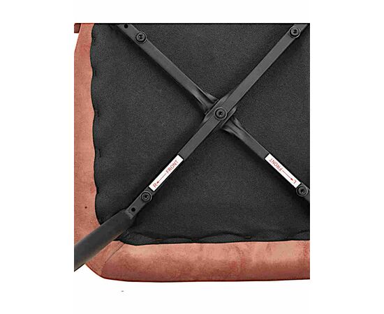 Стул ABEL велюр пыльно-розовый, каркас черный, изображение 8 | Интернет магазин мебели и декора LifeDekor